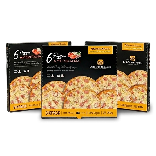 Pizza americana sixpack