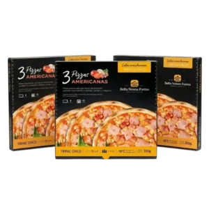 Pizza americana tripack chica